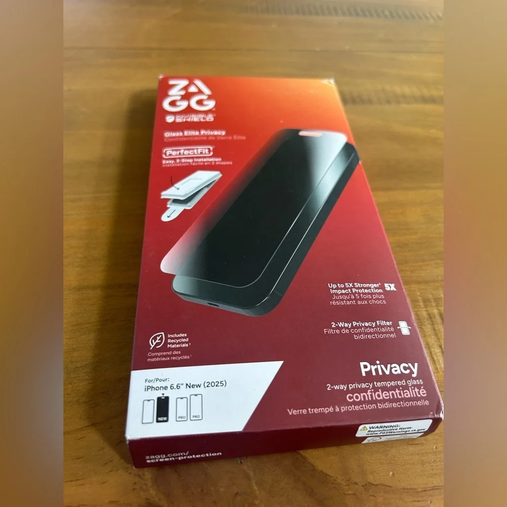 NWT Glass Elite Privacy Screen Protector for iPhone and camera protector